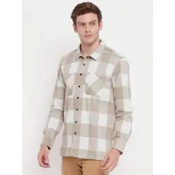 Flannel Checked Mens Woolen Shirts 